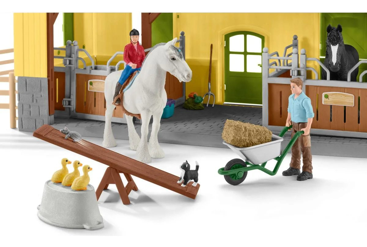 Establo Caballos Schleich Juguete Niño Diversion Calidad Tx