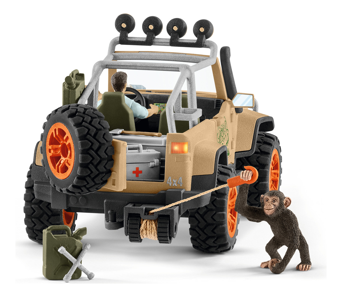 Juguete Camioneta 4x4 Schleich Wild Life Con Winch Trex