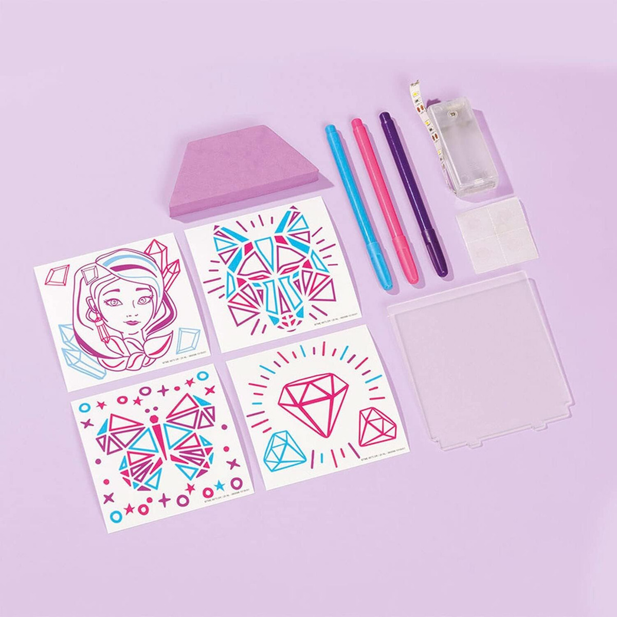 Crea Tu Lampara De Noche Set Manualidades Brillos Totum Trex
