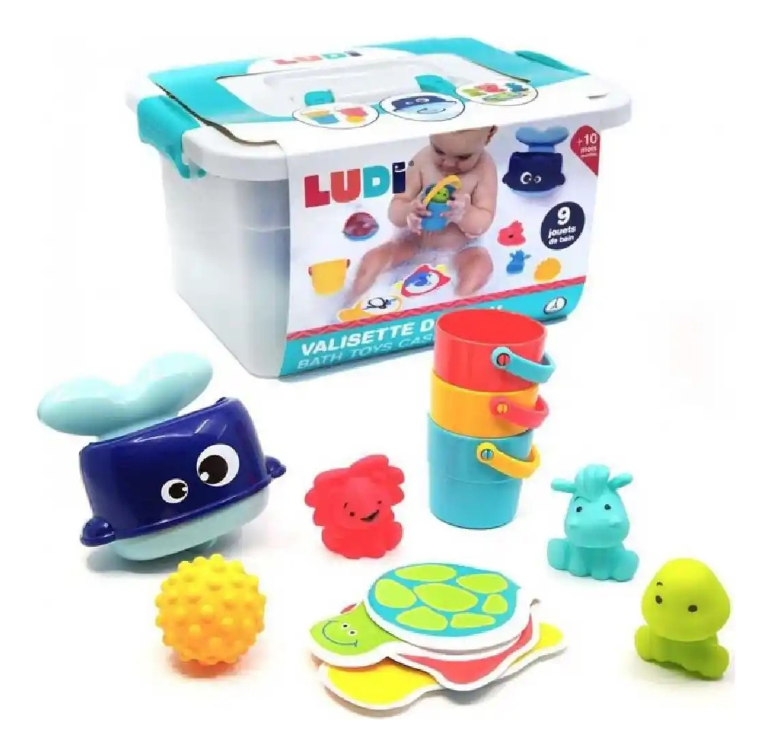 Juguetes De Baño Coloridos Y Variados Ludi Con Accesorios