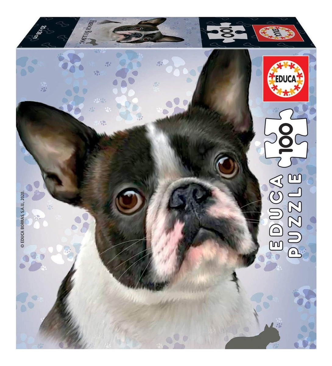 Puzzle 100 Piezas Perro Bulldog Frances Rompecabezas Educa