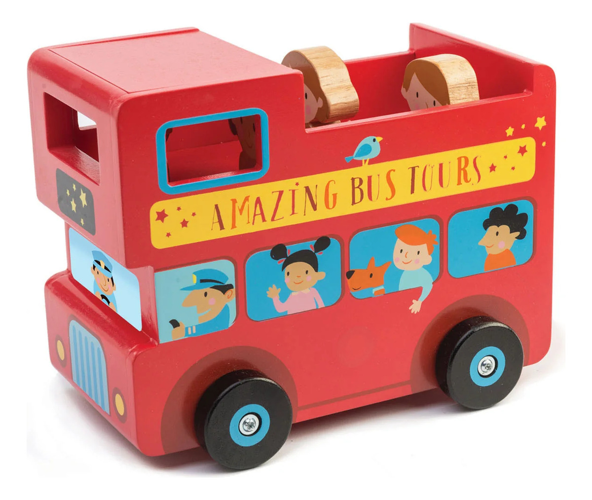 Tender Leaf Toys Taxi Animales Juego Infantil Madera Trex®