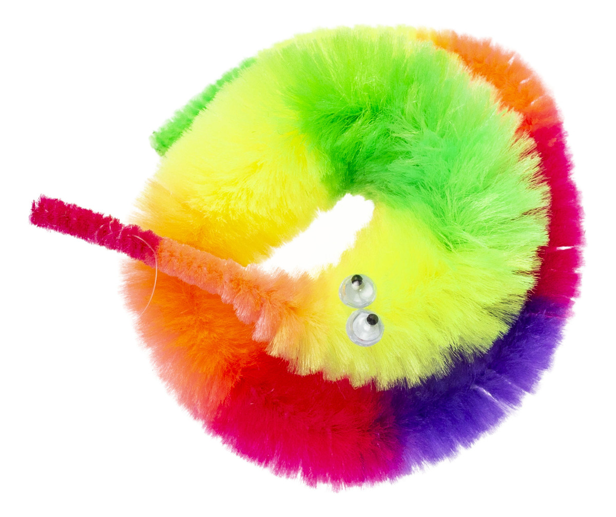 Gusano Mágico Peludo Colores Truco Juego Mascota Fiesta Jaru
