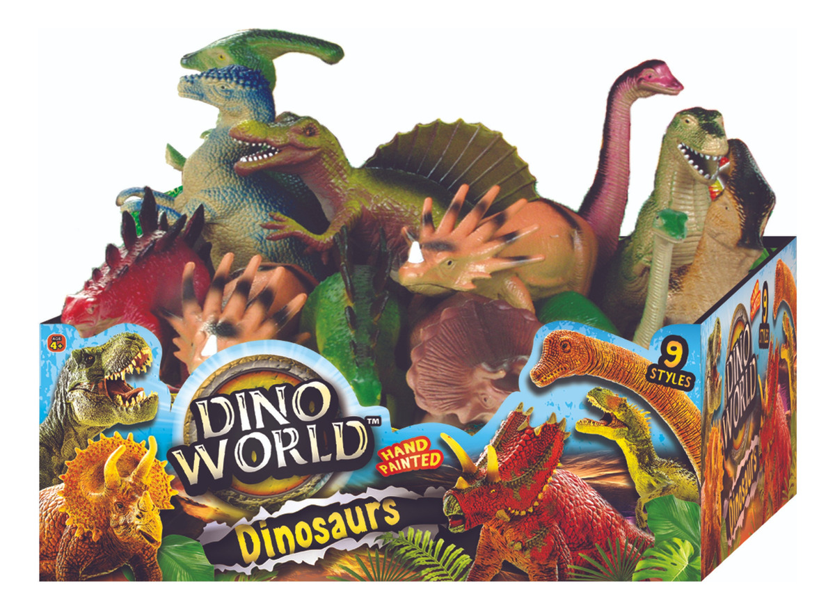 Figura Dinosaurios Infantil Coleccion Jaru T-rex Triceratops