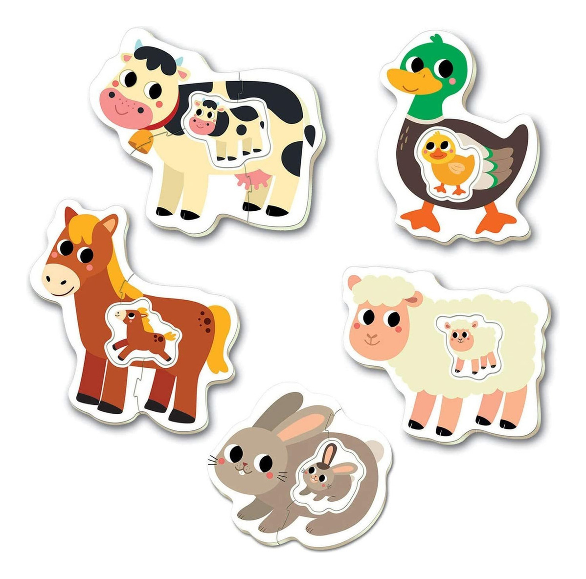 Set Puzzle Vaca Rompecabezas Bebes Educa Didactico Aprender