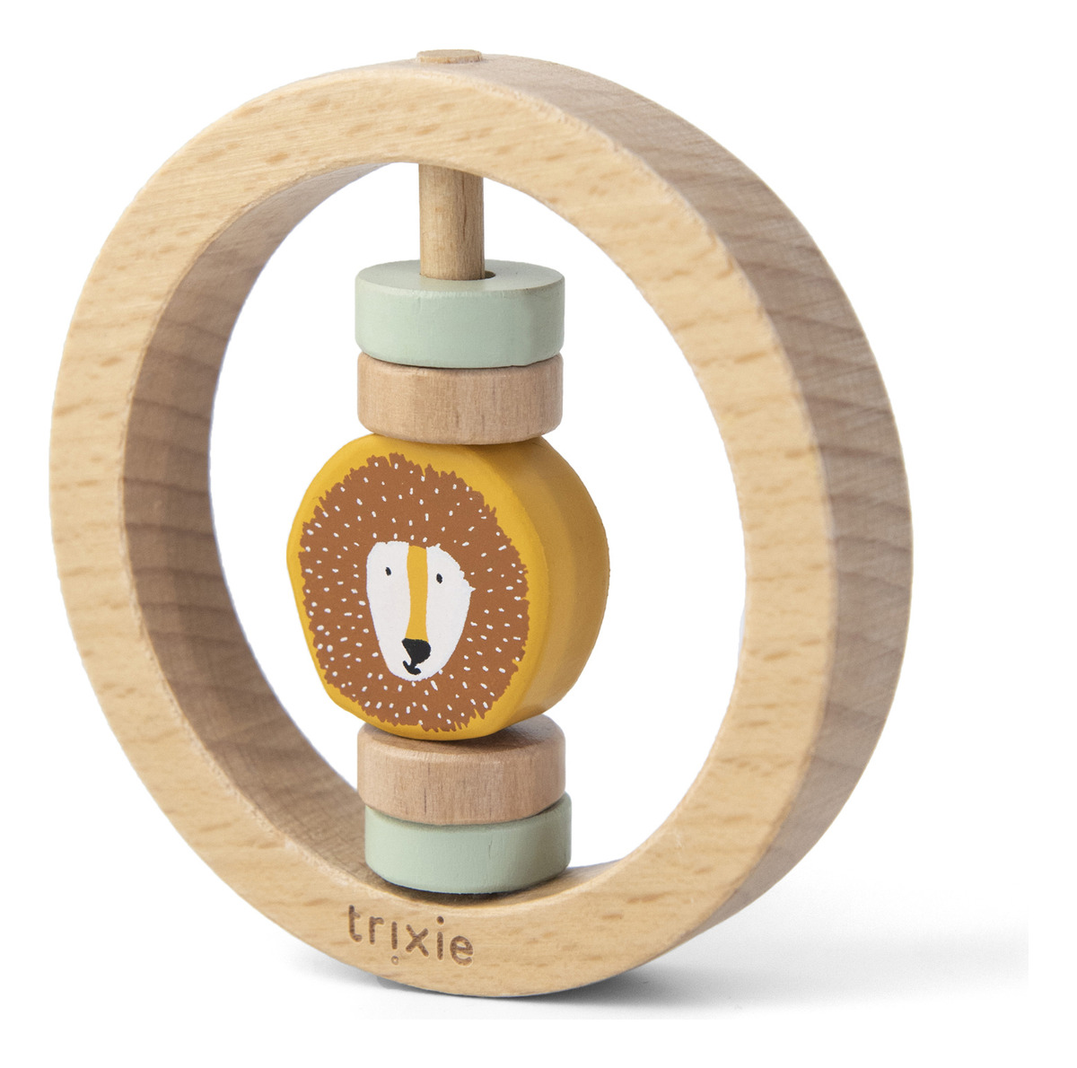 Sonajero Madera Circle Bebe Animales Madera Trixie Calidad Trex