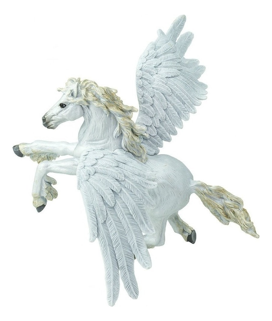 Figura Safari Animal Caballo Blanco Pegaso Heroe Caballito