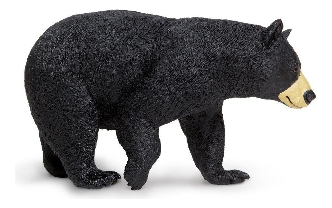 Figura Safari Oso Negro Bosque Osito Animal Juguete Niños