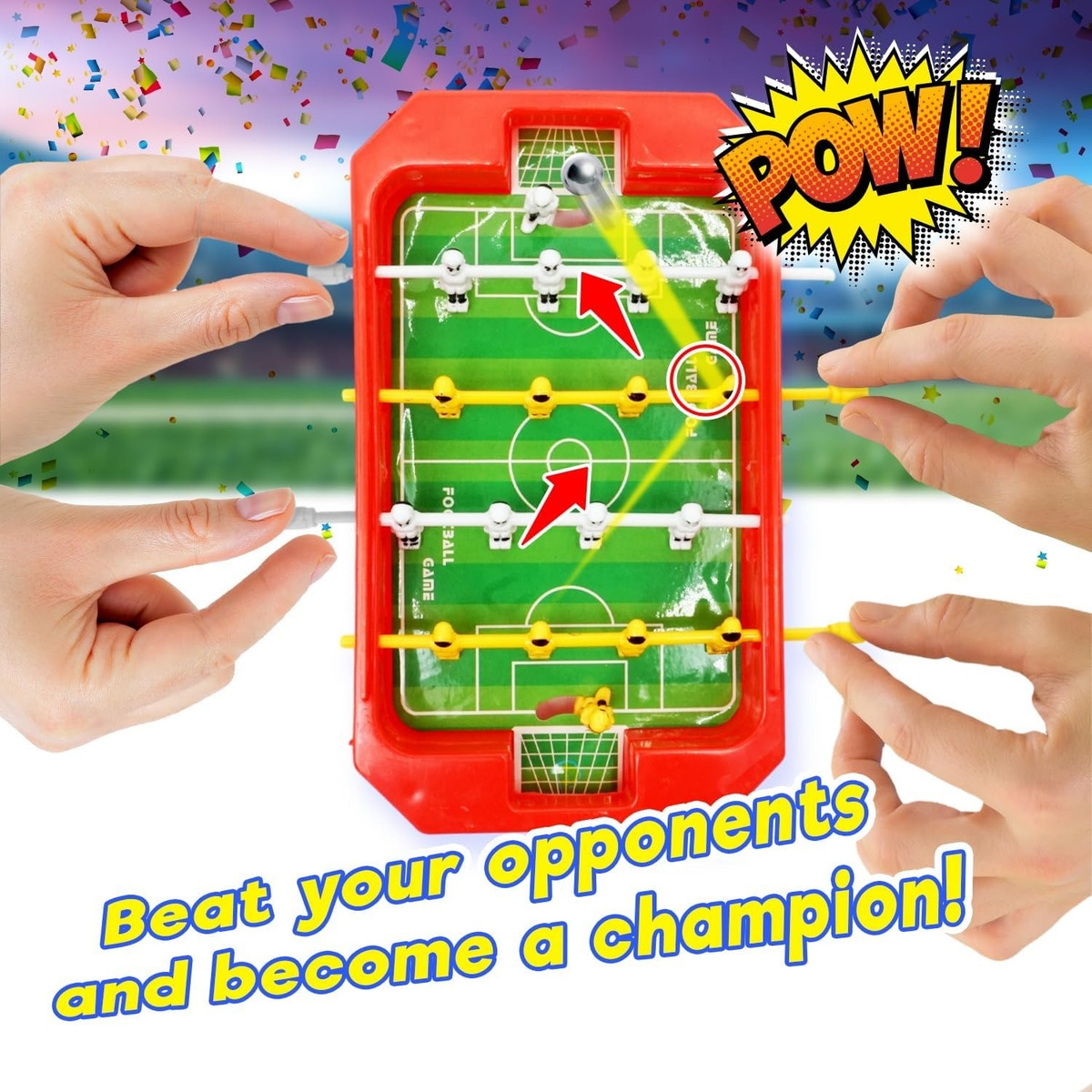 Mini Metegol Juego De Mesa Futbol Niños Tablero Jaru Calidad