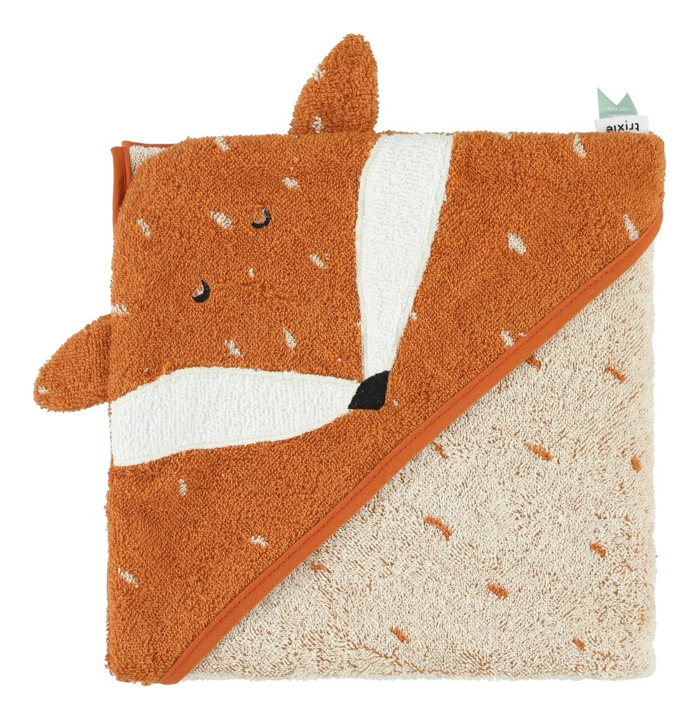Toalla Bebe Con Capucha Algodon Trixie Bata Animales Trex