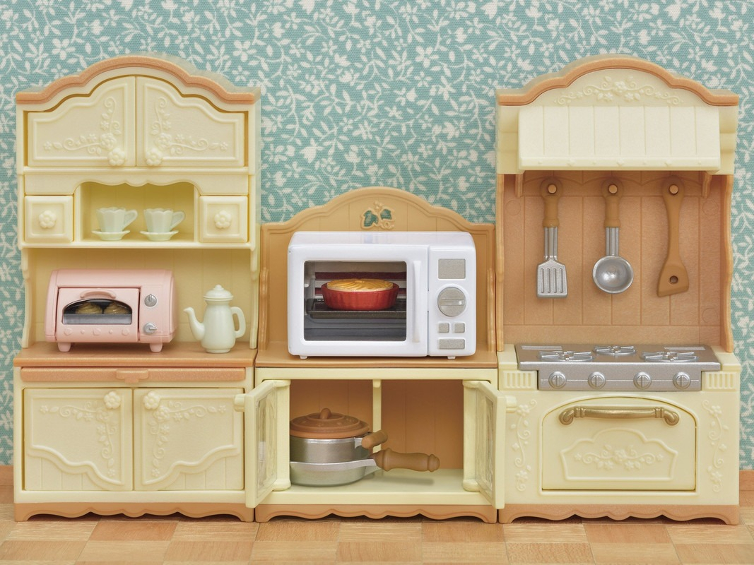 Sylvanian Families Mueble Microondas Accesorio Juguete Niños