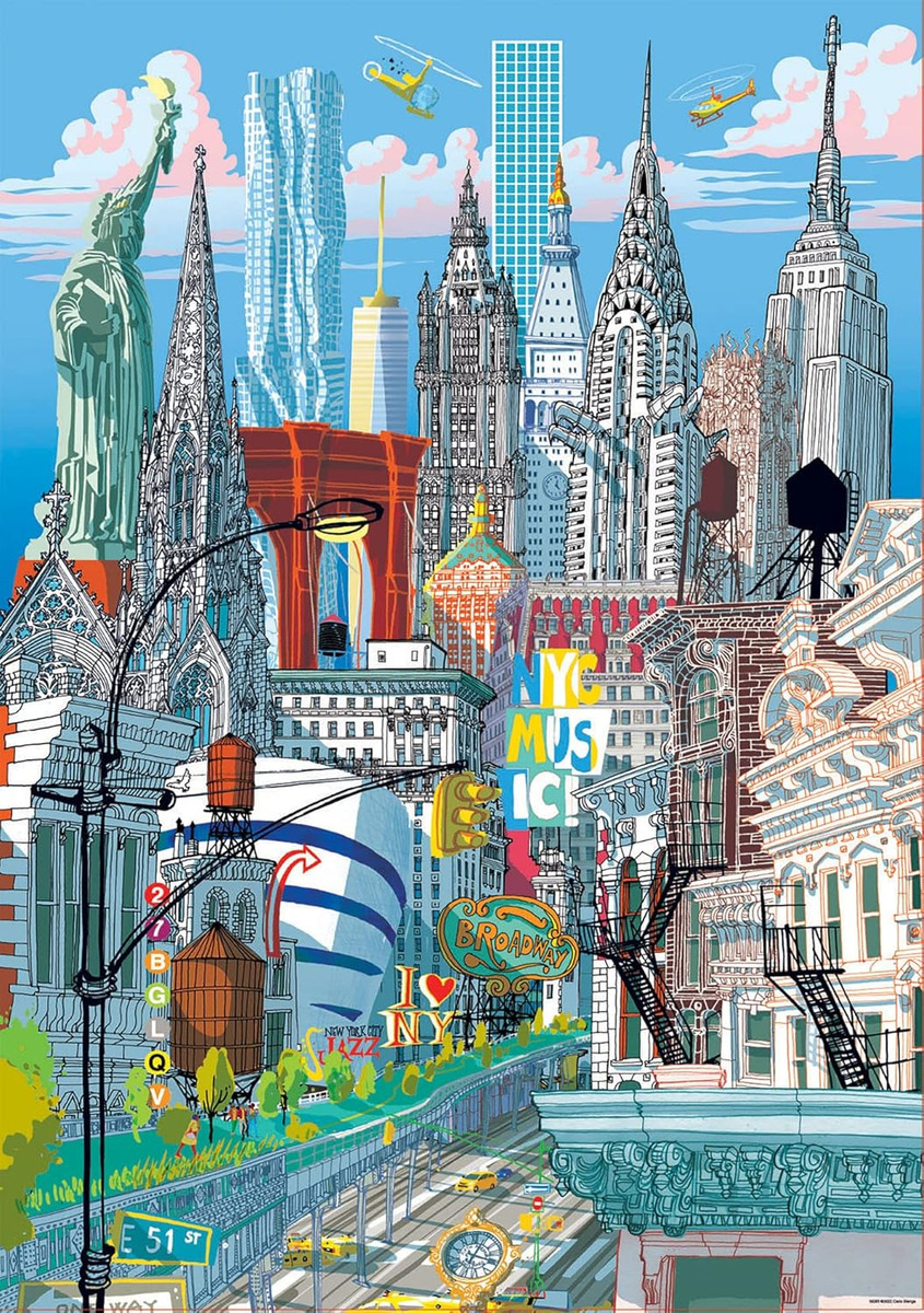 Puzzle Rompecabezas Ciudad Nueva York 1000 Pcs Educa Trex