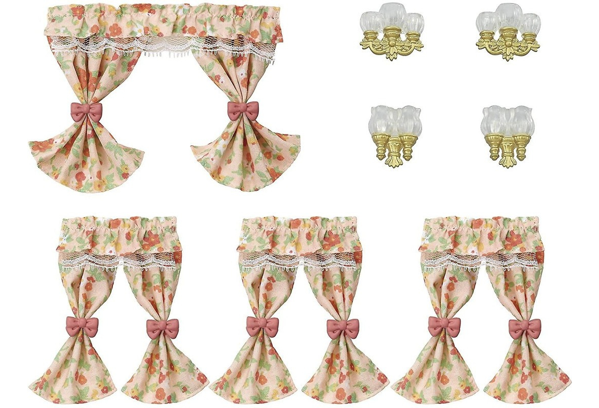 Sylvanian Families Juego De Cortinas Y Lamparas Juguete Tx