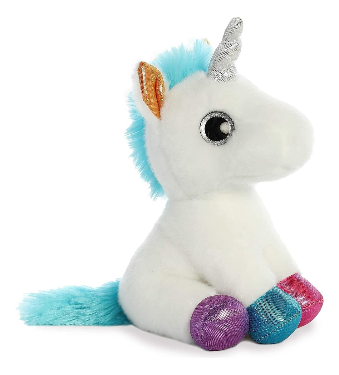 Peluche Aurora Unicornio Jewel Arcoiris Felpa Lindo Trex
