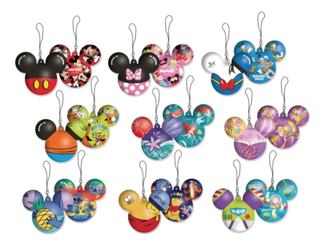 Orejas Reversibles Disney Llavero Squishy Tiktok Jaru Trex