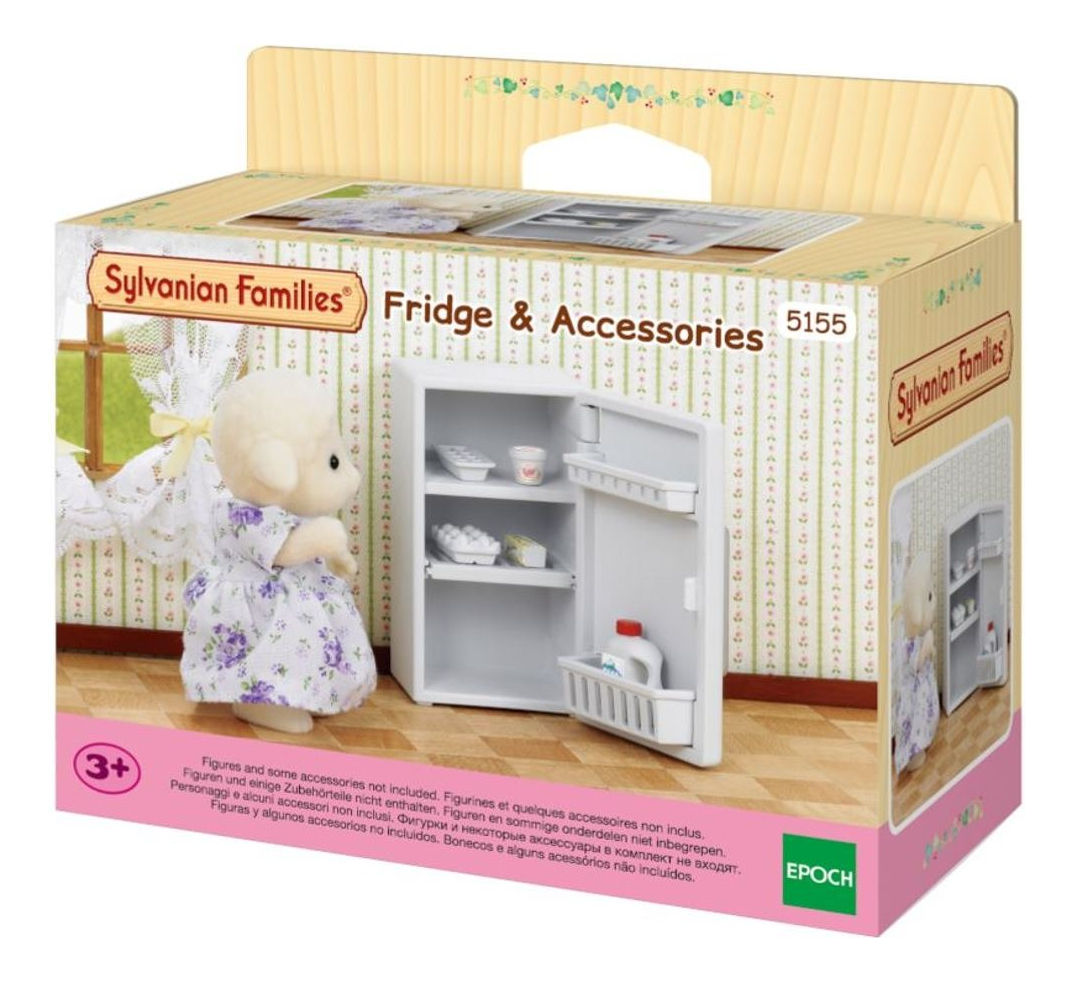Sylvanian Families Set Heladera Con Accesorios Juguete Niños