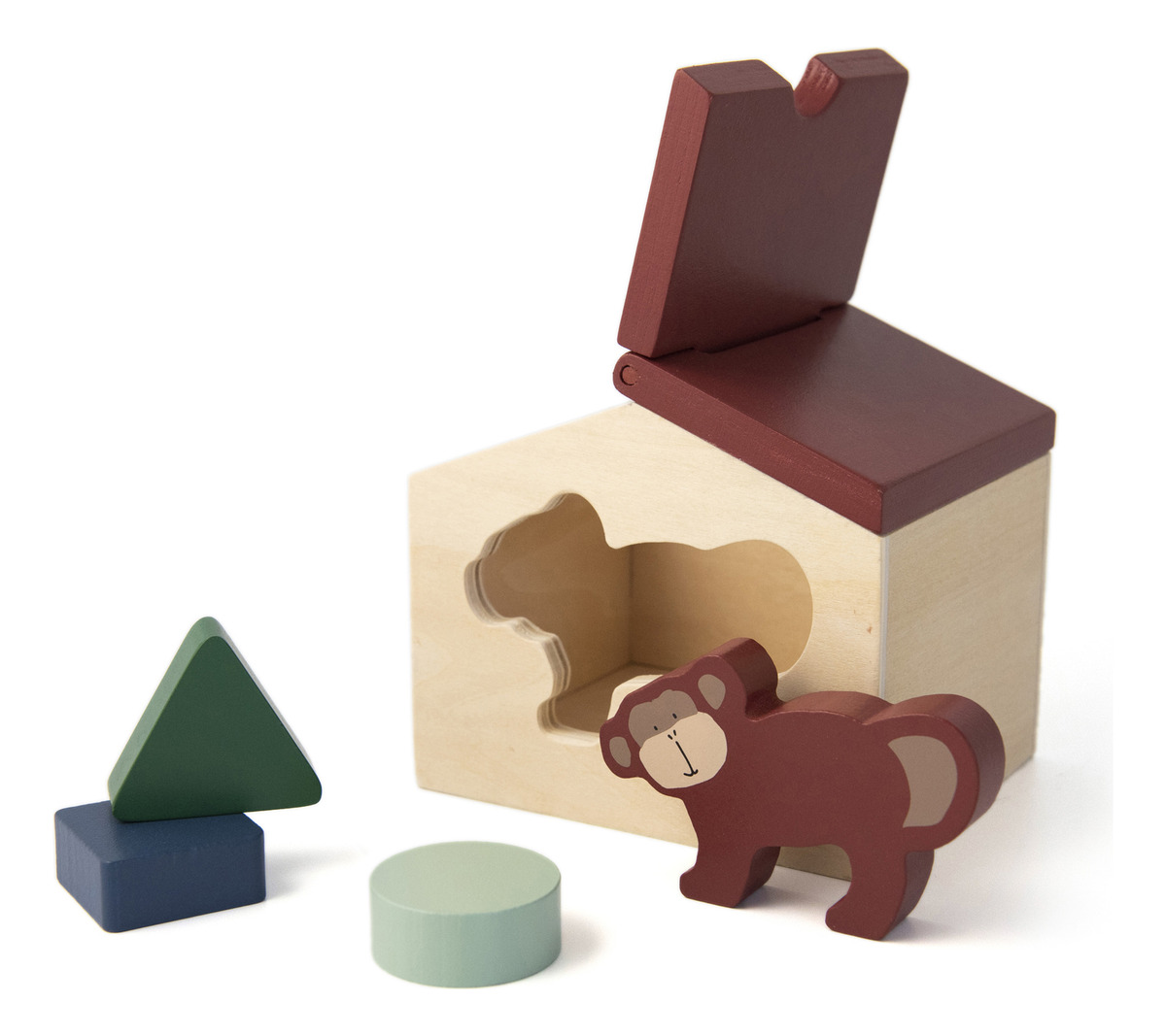 Juego Encastre Formas Casa De Aimales Trixie Infantil Trex