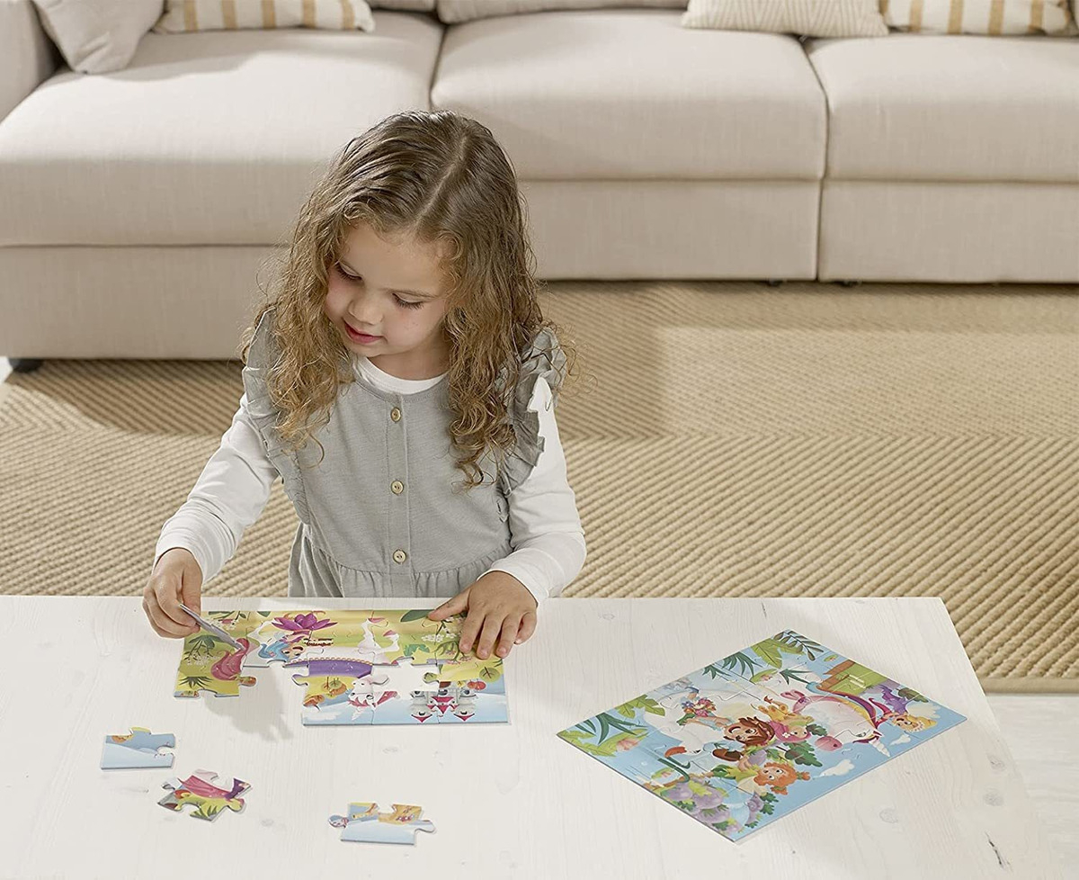 Set Puzzle Unicornio Hadas Rompecabezas Niño Niña Educa Tx