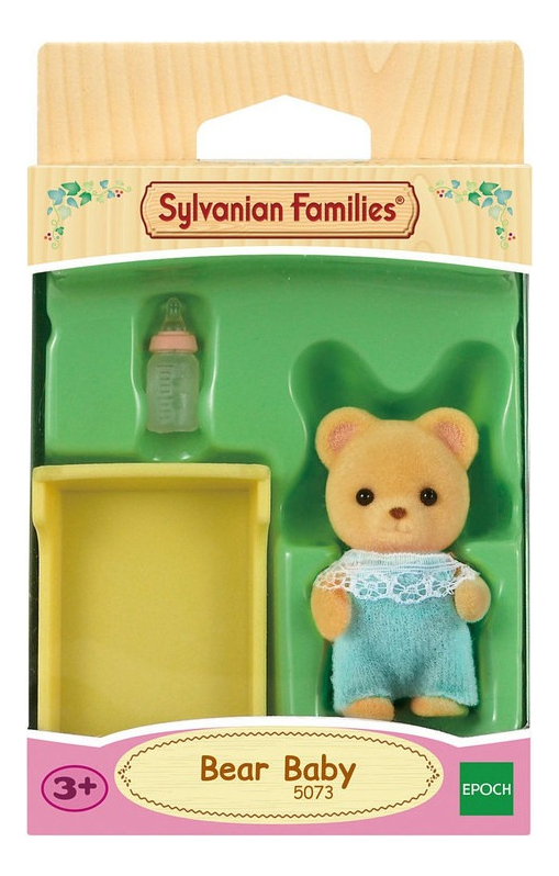 Sylvanian Families Osito Bebé Con Cuna Muñeco Juguete Niños