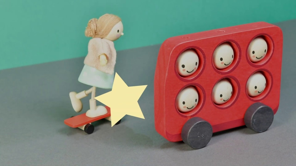 Juguete Bus Feliz London Tender Leaf Madera Infantil Trex ®