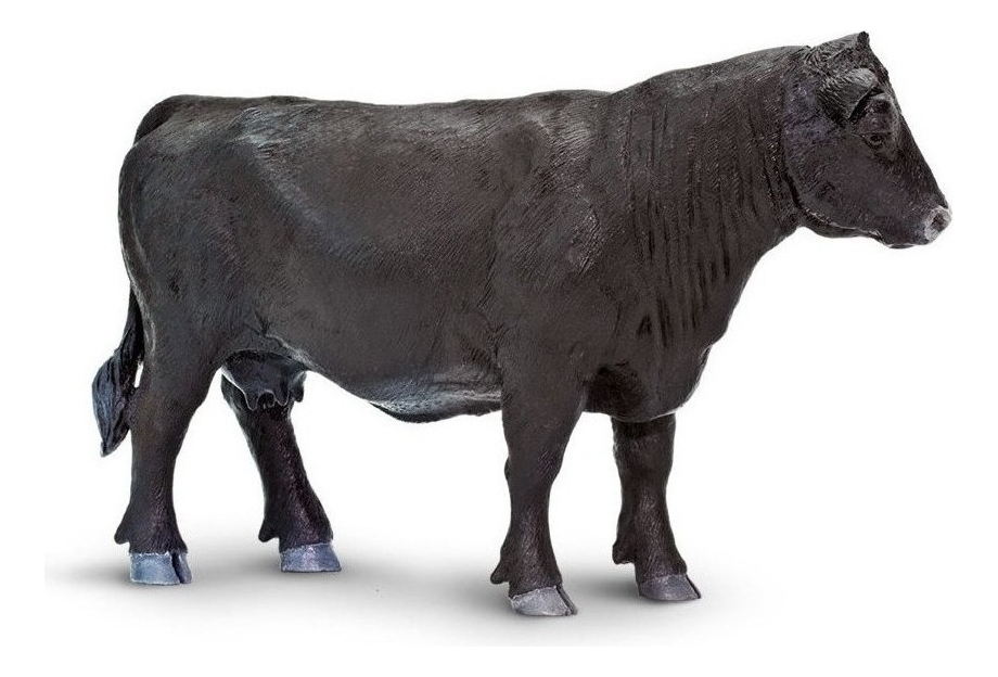 Safari Vaca Angus Vaquita Cow Granja Figura Coleccion Tx