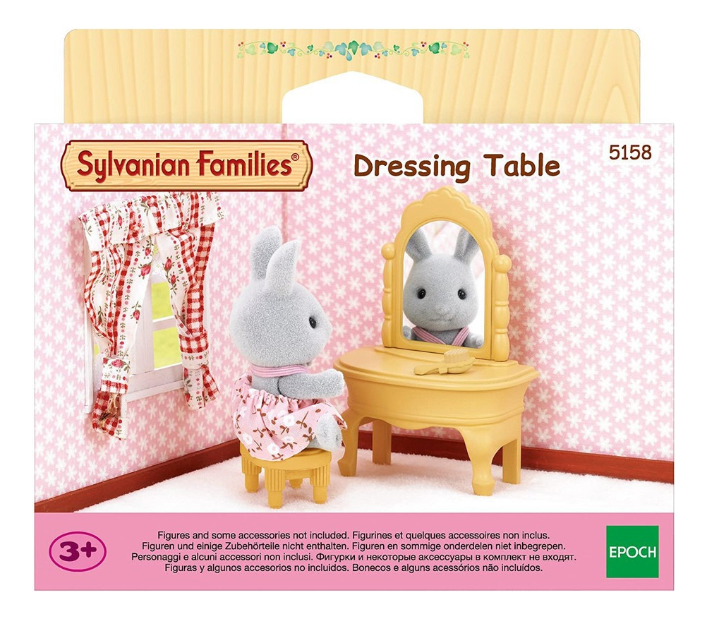 Sylvanian Families Set Tocador Silla Cepillo Juguete Niños