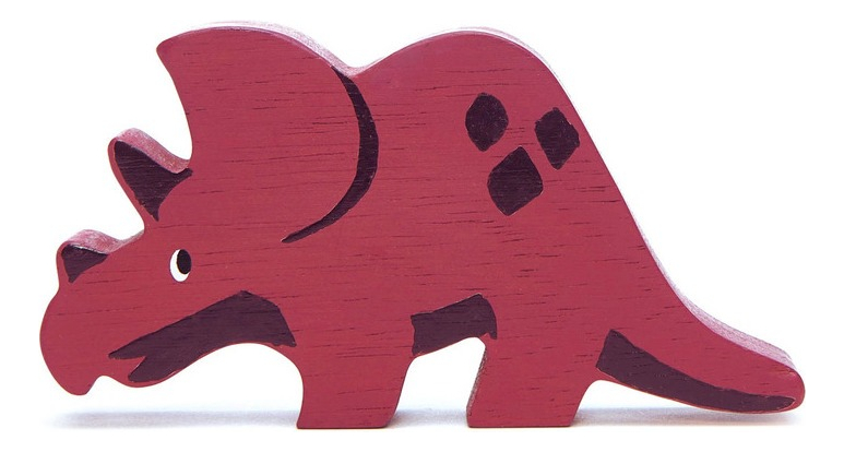 Figura Triceratops Dinosaurio Tender Leaf Toys Madera Trex®