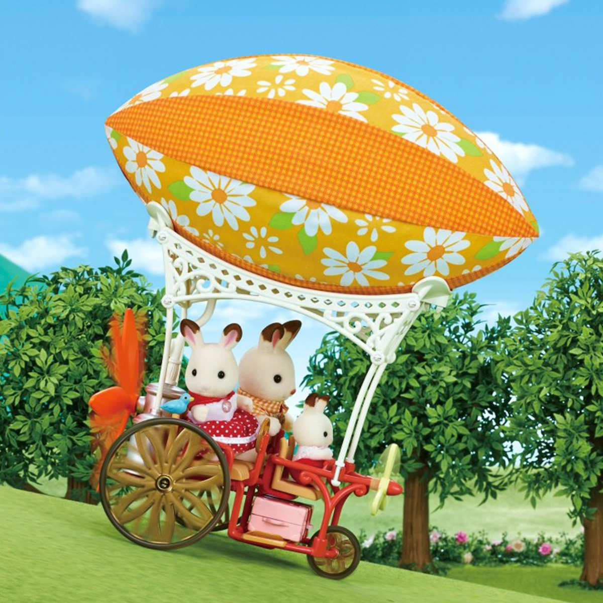 Sylvanian Families Bicicleta Globo Aerostatico Juguete Niños