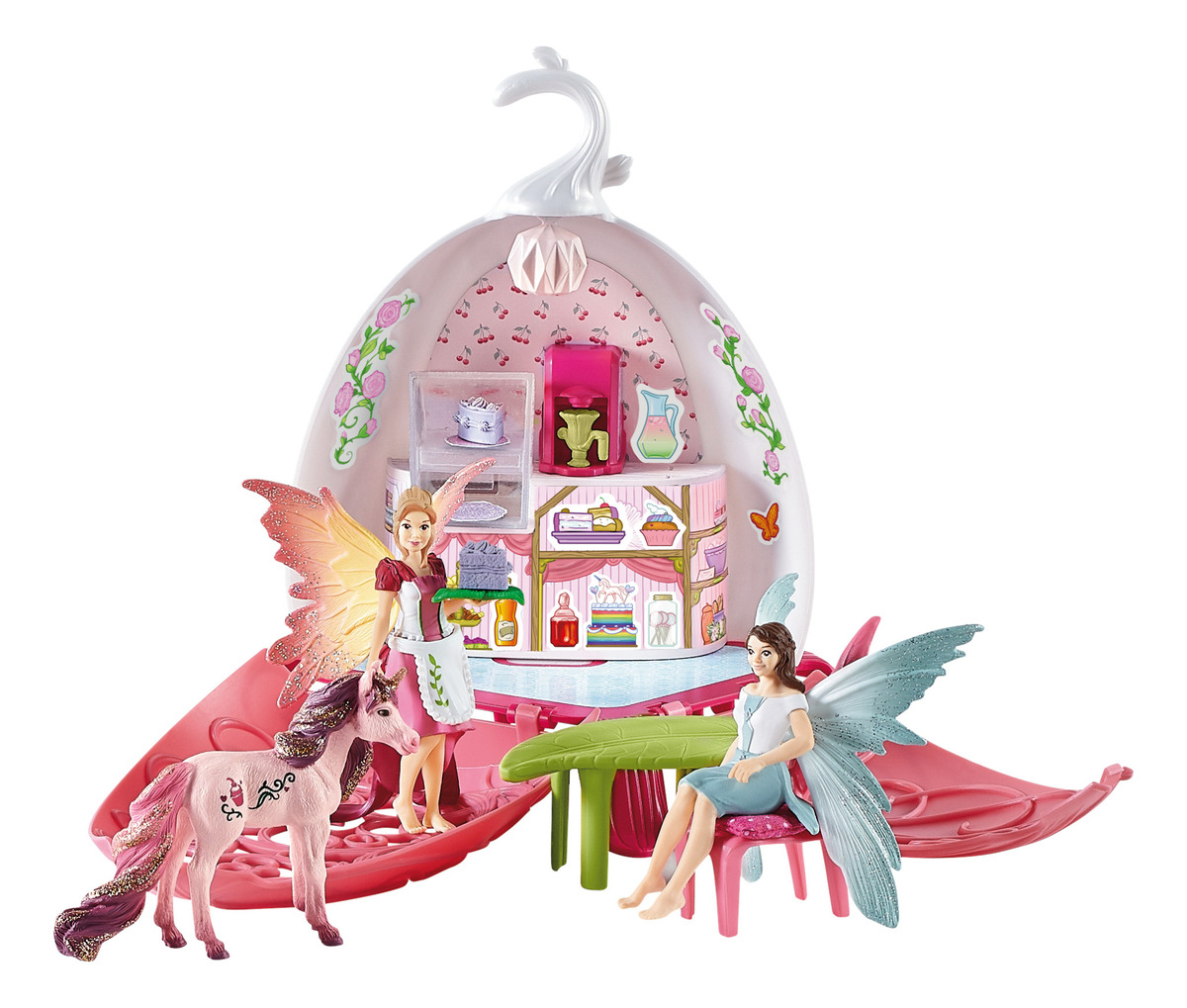 Figura Fairy Sera Con Flor Unicornio Hada Schleich Trex