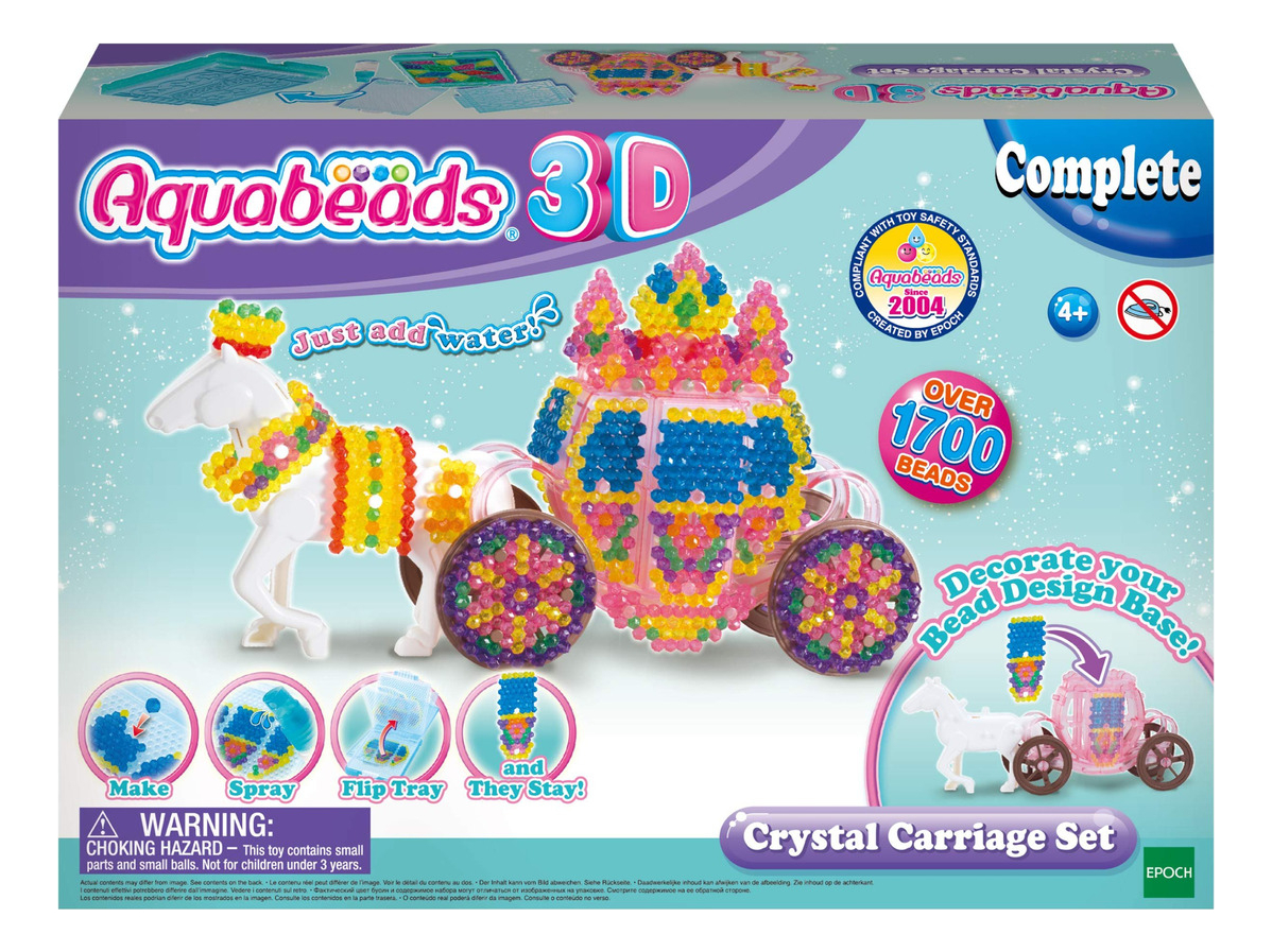 Aquabeads Set Carruaje De Cristal Infantil Juguete Niños Tx