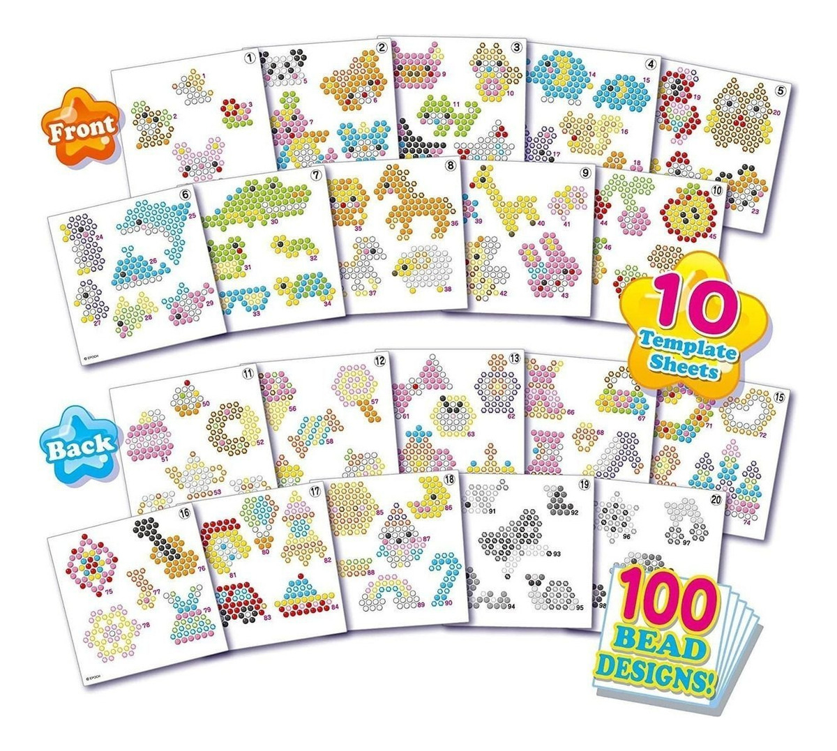 Aquabeads Template Sheets Set Juego Infantil Promo Trex