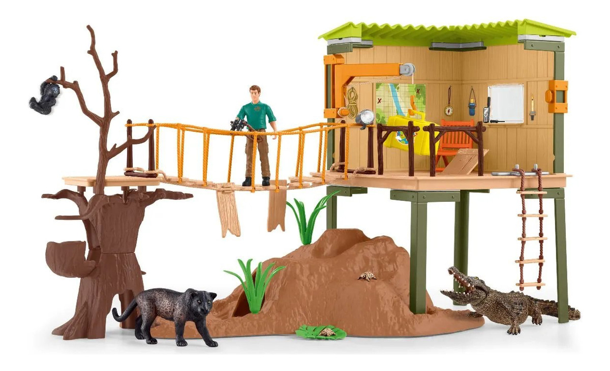 Estación Aventuras Wild Life Ranger Schleich Juguete Niño Tx