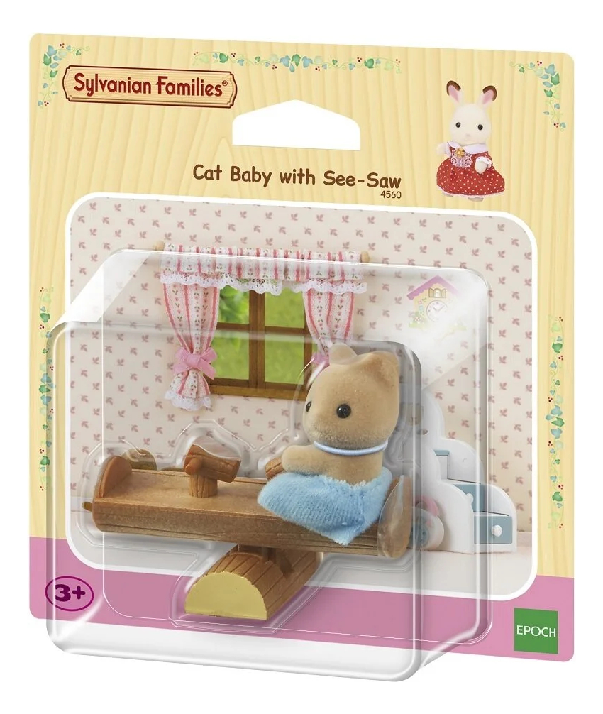 Sylvanian Families Gato Bebé Con Sube Y Baja Accesorios Tx®
