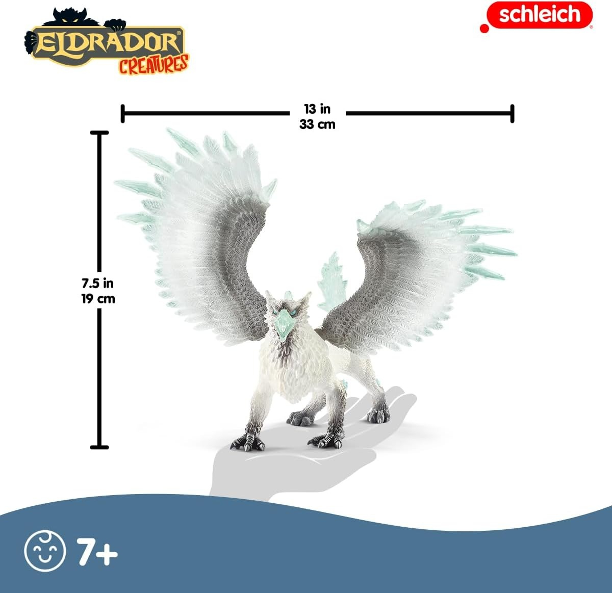 Figura Monstruo Hypogrifo De Hielo Schleich Eldrador Trex