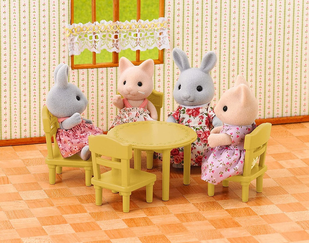 Sylvanian Families Set Sillas Y Mesa Juguete Niños Trex