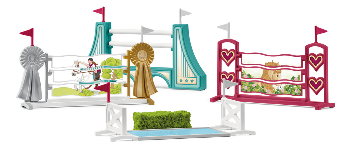 Figura Accesorios Obstáculos Schleich Horse Club Juego Trex