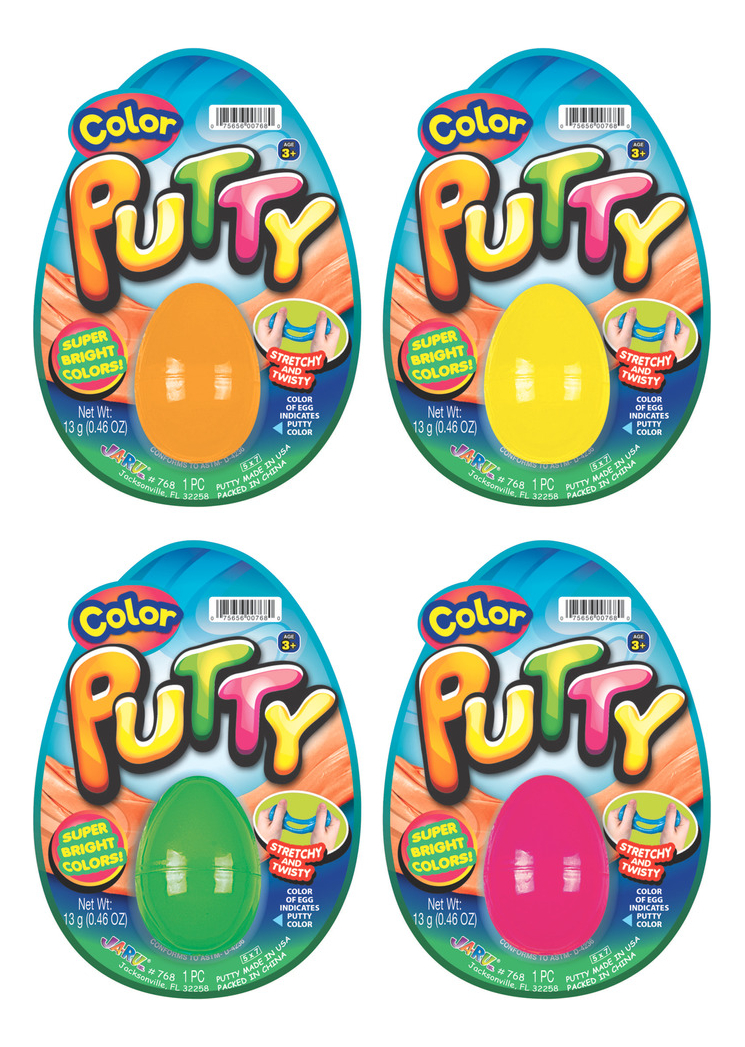 Huevo Slime Putty Color Brillante Formato Ja Ru Infantil Trx