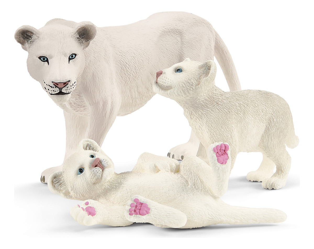 Figuras Leona Con Cachorros Schleich Wild Life Juego Trex