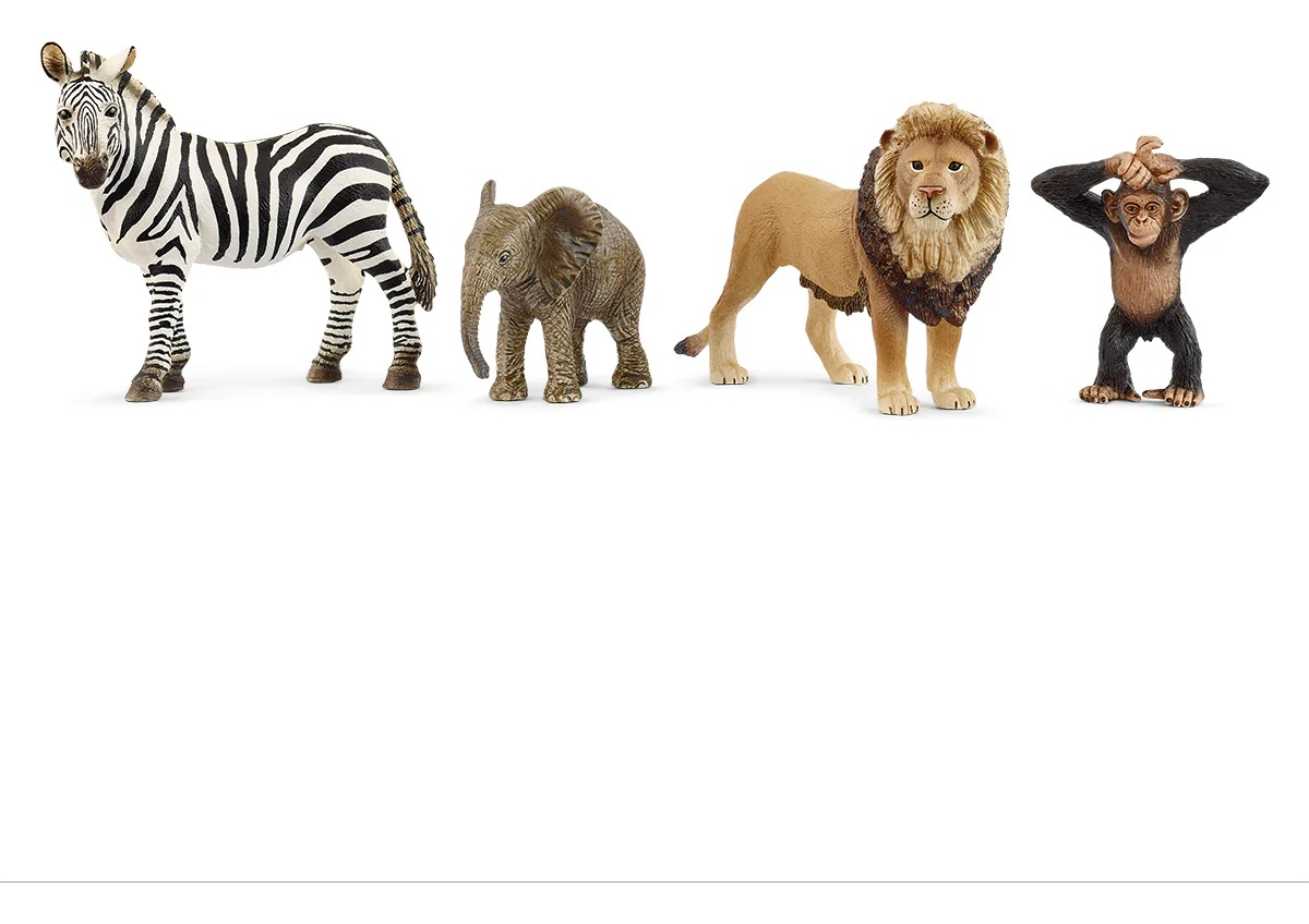 Set De Iniciacion Africa Wild Life Selva Jungla Schleich Tx