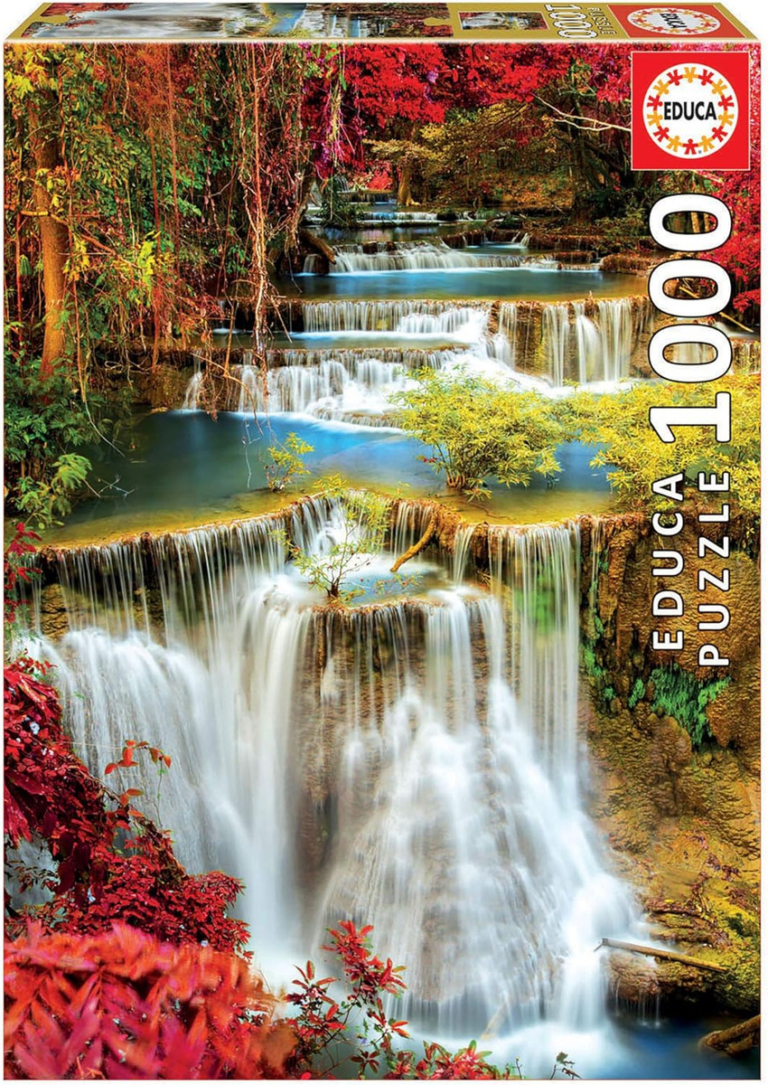 Puzzle Rompecabezas Cascada Bosque Profundo 1000 Pcs Educa