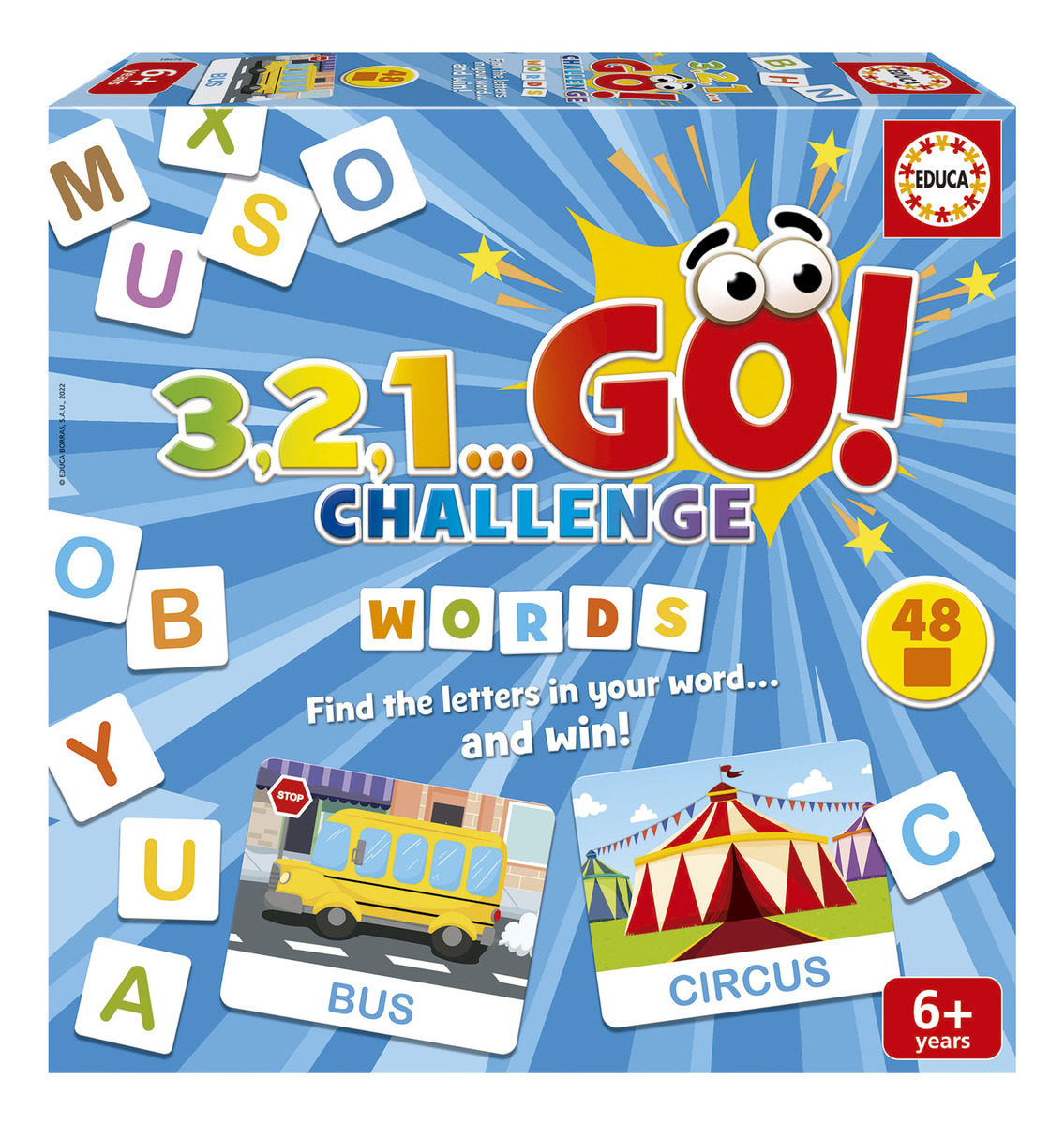 Juego Infantil 3, 2, 1... Go! Completa Las Palabras Educa Tx