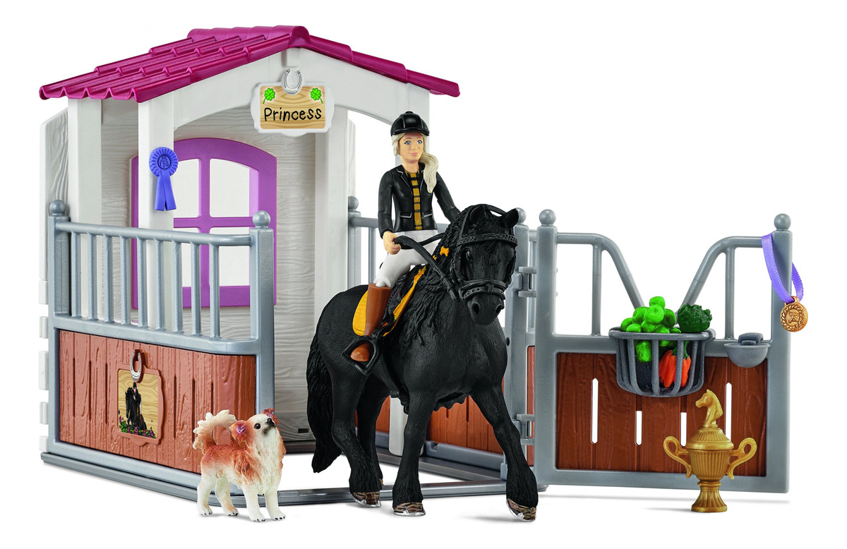 Set Figuras Box Para Caballos Tori & Princess Schleich Trex