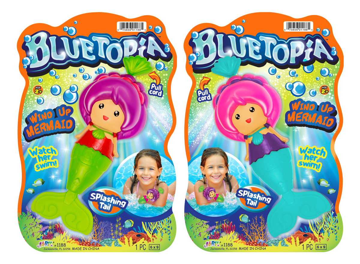 Sirena Bluetopia Ja Ru Splashing Tail Sirenita Juego Piscina