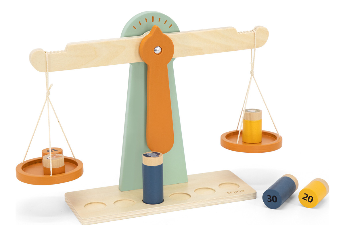 Balanza Madera 6 Pesas Trixie Juegos Infantil Calidad Trex