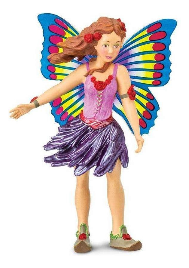 Figura Violeta Mariposa Fairy Fantasy Safari Muñeco Trex