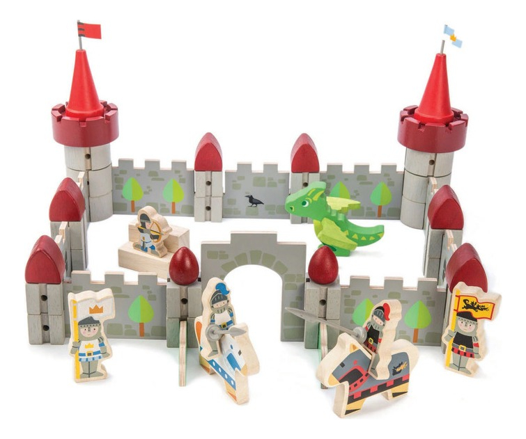 Tender Leaf Toys Castillo De Dragón Niños Juguete Madera Tx®