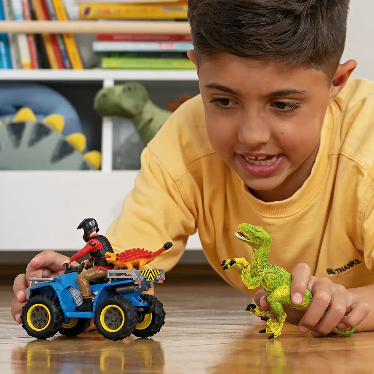 Figura Coleccionable Schleich Escape Del Velociraptor