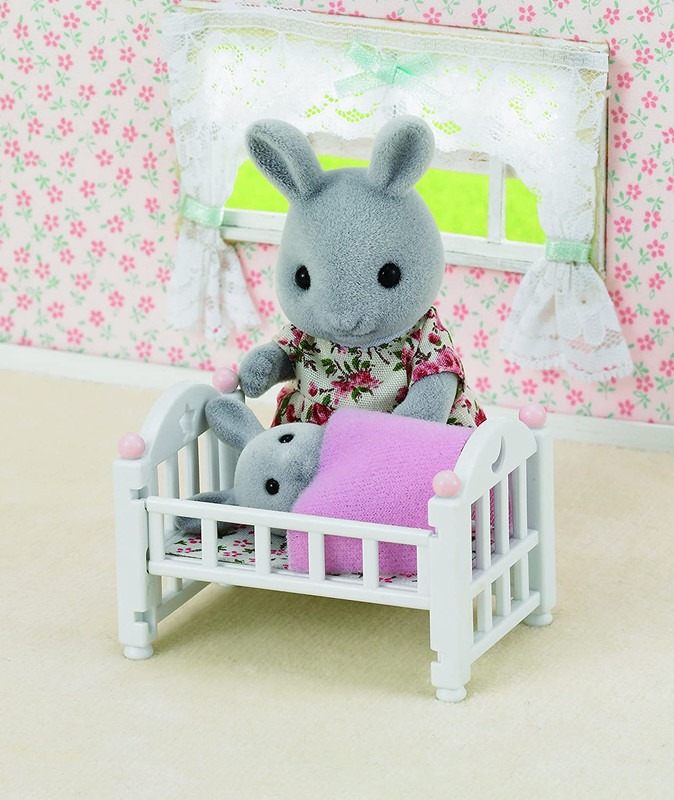 Sylvanian Families Set Cuna Para Bebe Cama Juguete Niños Tx