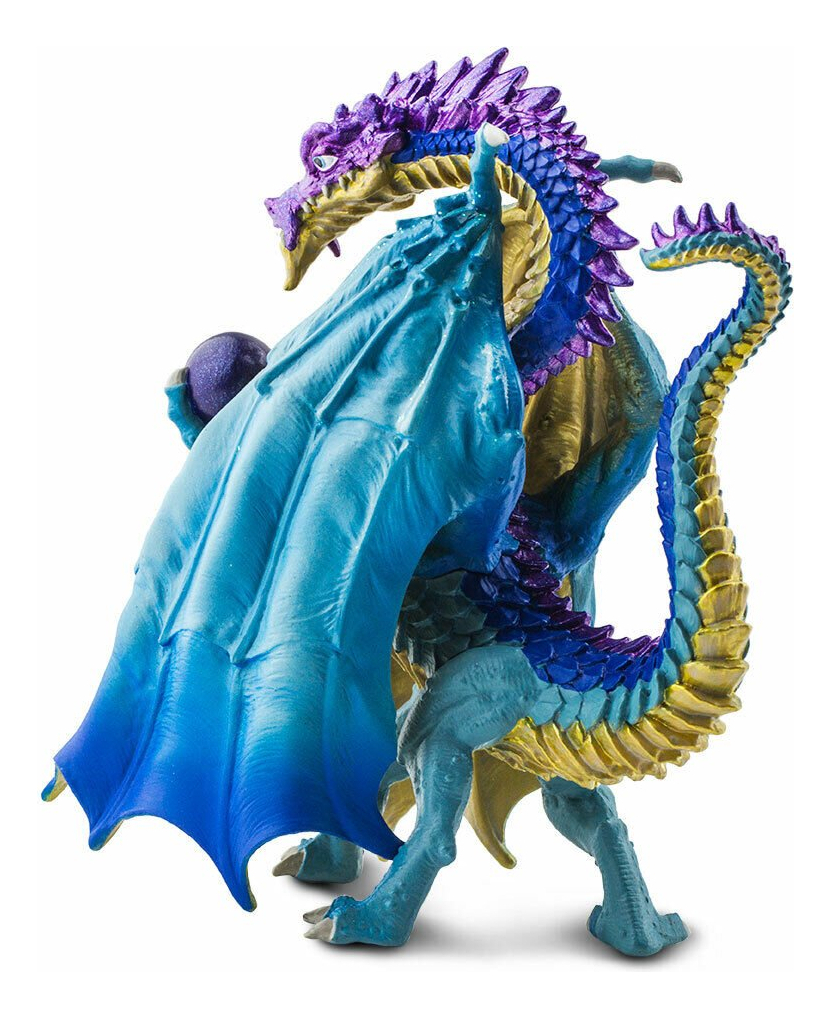 Figura Safari Dragon Mago Hechicero Juguete Mitologico Trex