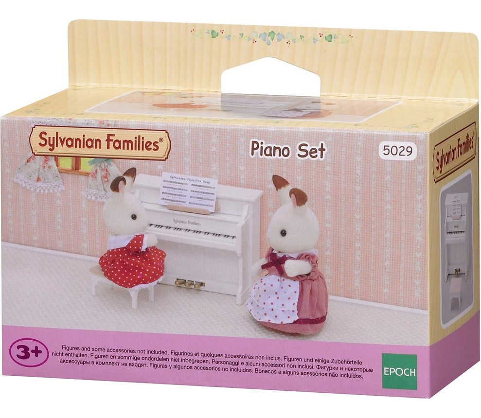 Sylvanian Families Piano Set + Silla Juguete Accesorio Niños